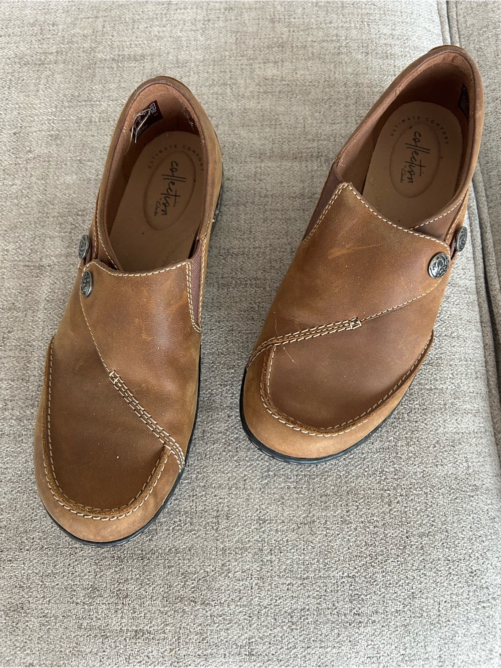 Clark leather, super soft, comfy size 9 1/2